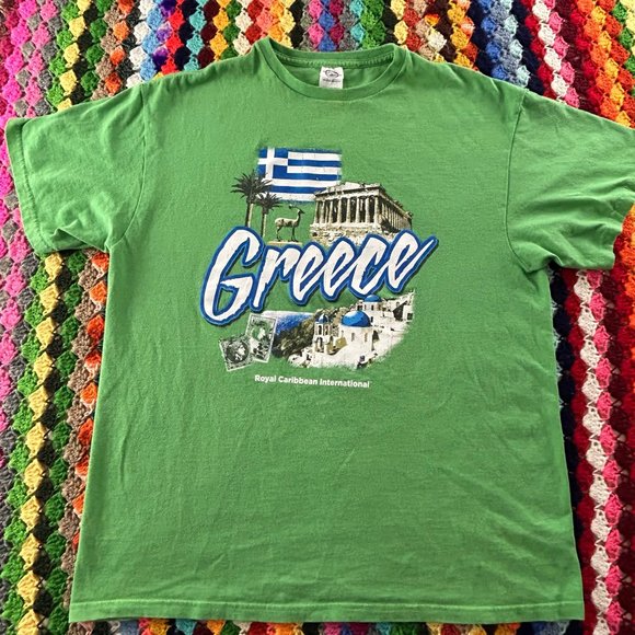 Y2K Greece Royal Caribbean International Tourist Travel Oversized Unisex… - Picture 7 of 11